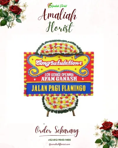 Bunga Papan Congratulation di Sumpang Minangae